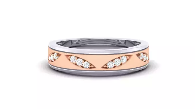 Women Solitaire Band Ring