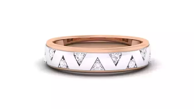 Women Solitaire Band Ring