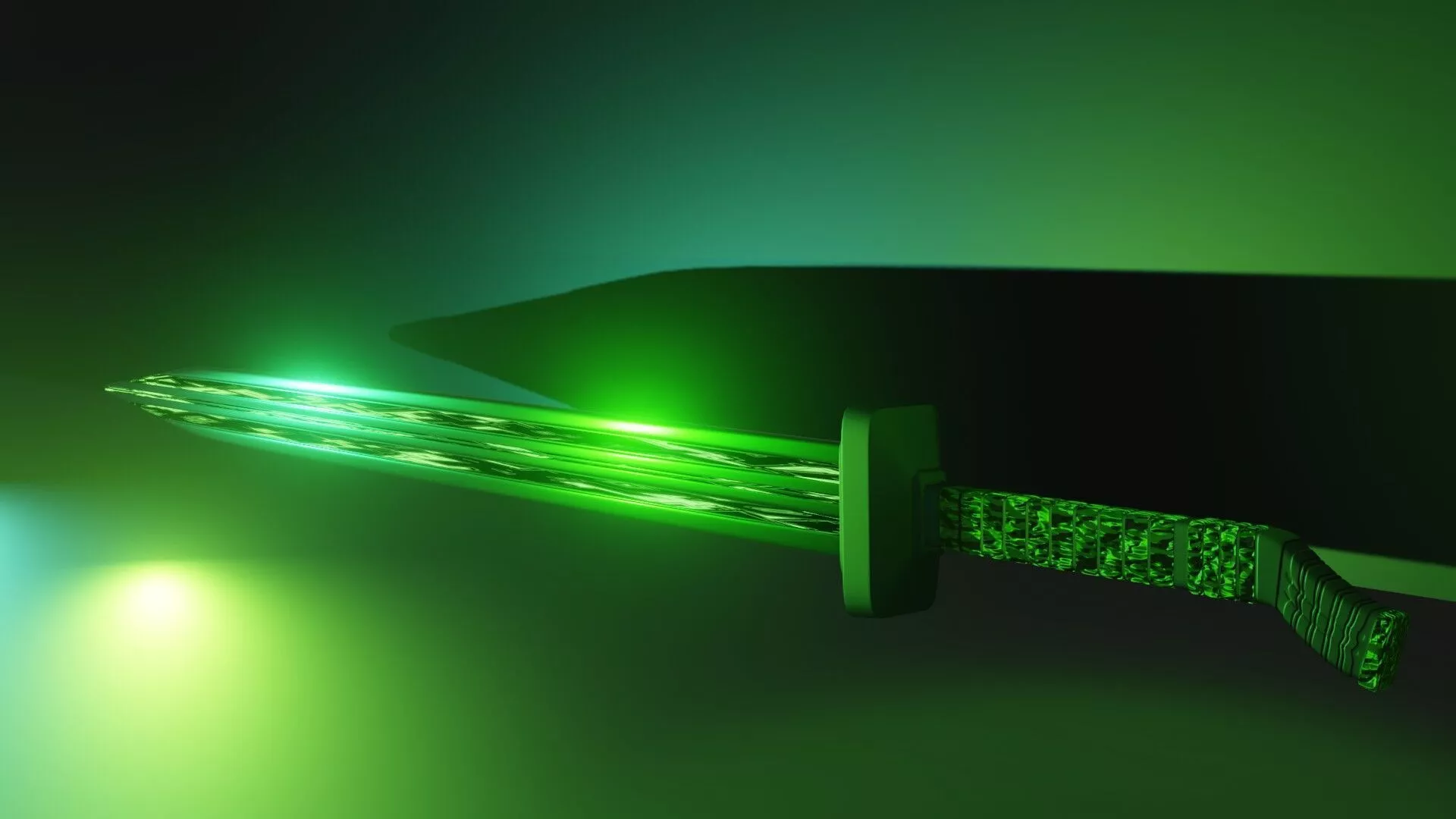 sword glowing Free 3D print model