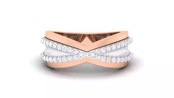 Women Solitaire Band Ring