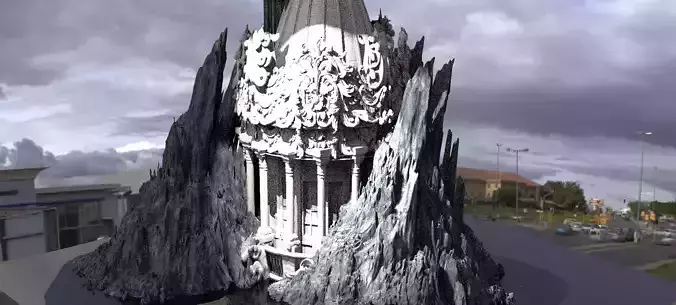 Mountain Castle Retreat Kit bash 2