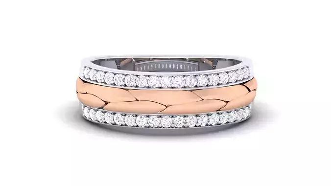 Women Solitaire Band Ring