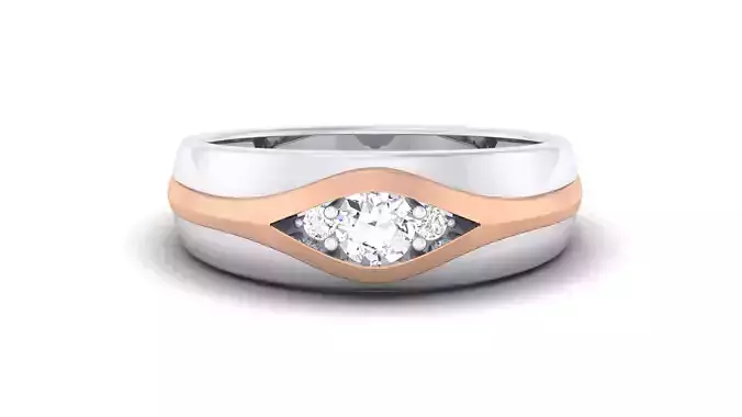 Women Solitaire Band Ring