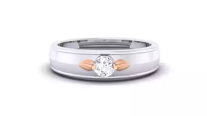 Women Solitaire Band Ring