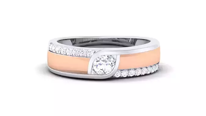 Women Solitaire Band Ring