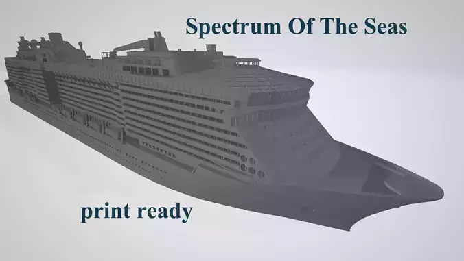 Spectrum Of The Seas cruise ship 3D print model 3D print model