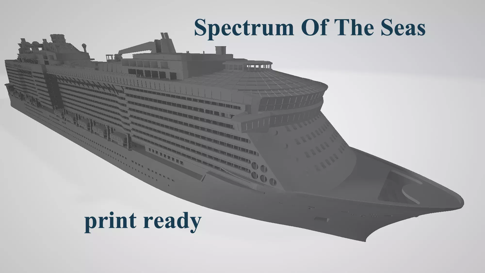 Spectrum Of The Seas cruise ship 3D print model 3D print model_0