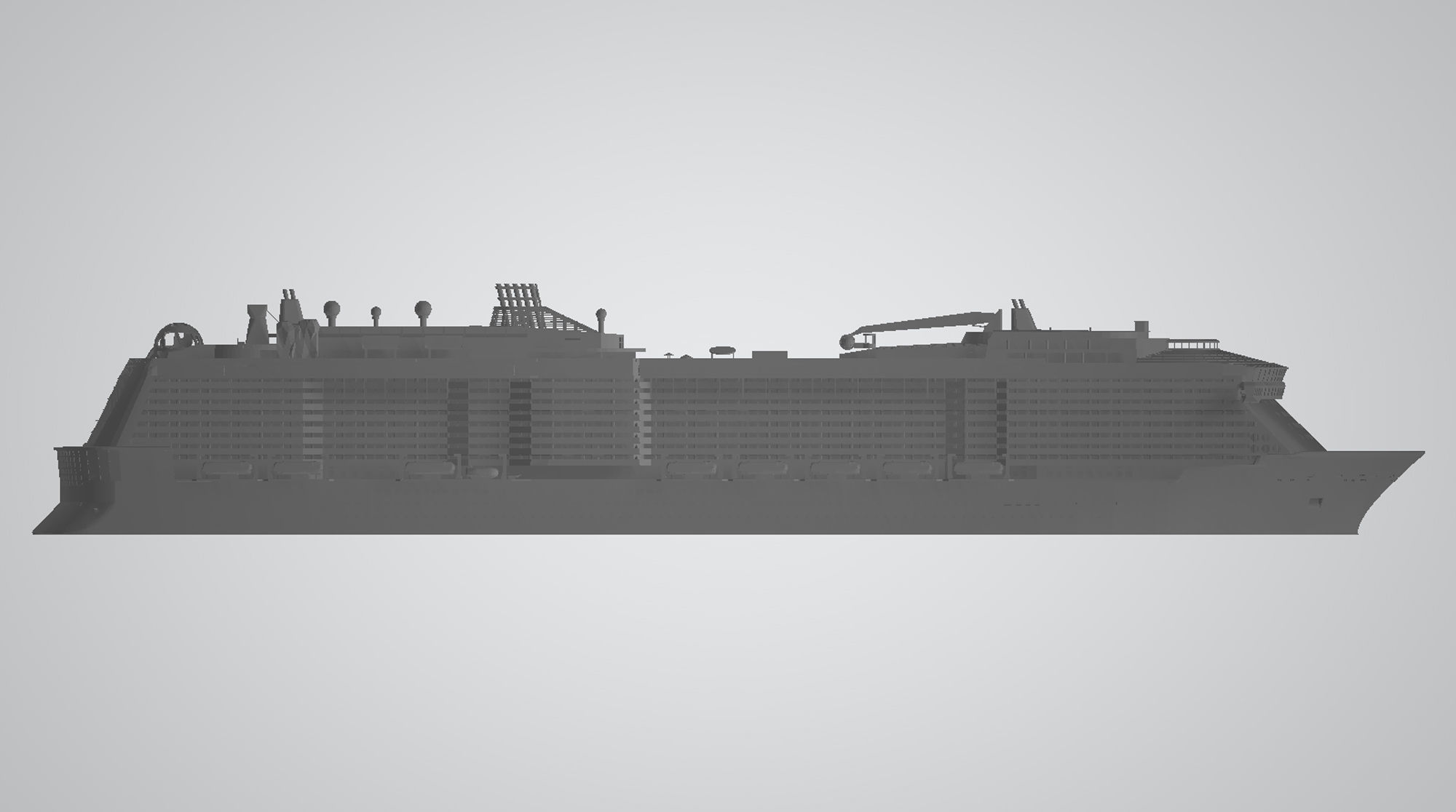 Spectrum Of The Seas cruise ship 3D print model 3D print model_3