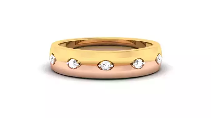 Women Solitaire Band Ring