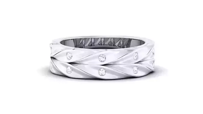 Women Solitaire Band Ring