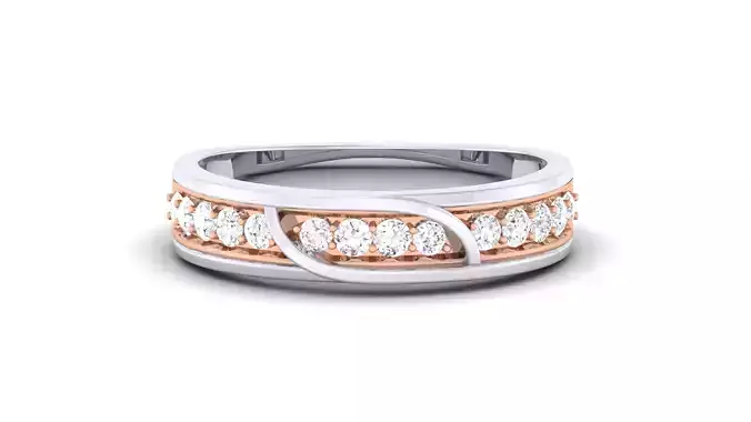 Women Solitaire Band Ring