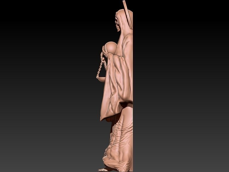 Santa Muerte 3D print model_5