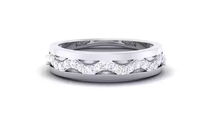 Women Solitaire Band Ring