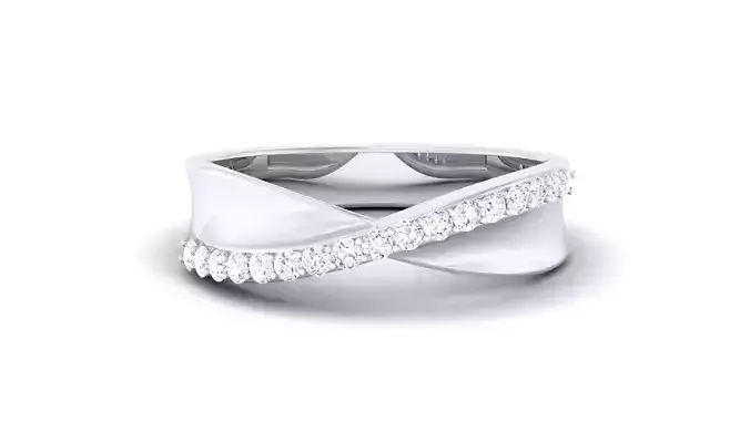 Women Solitaire Band Ring