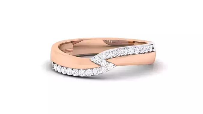 Women Solitaire Band Ring