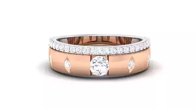 Women Solitaire Band Ring