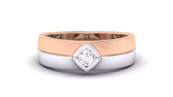 Women Solitaire Band Ring