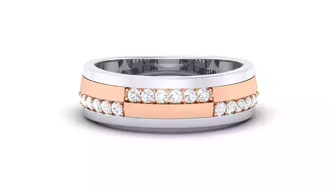 Women Solitaire Band Ring