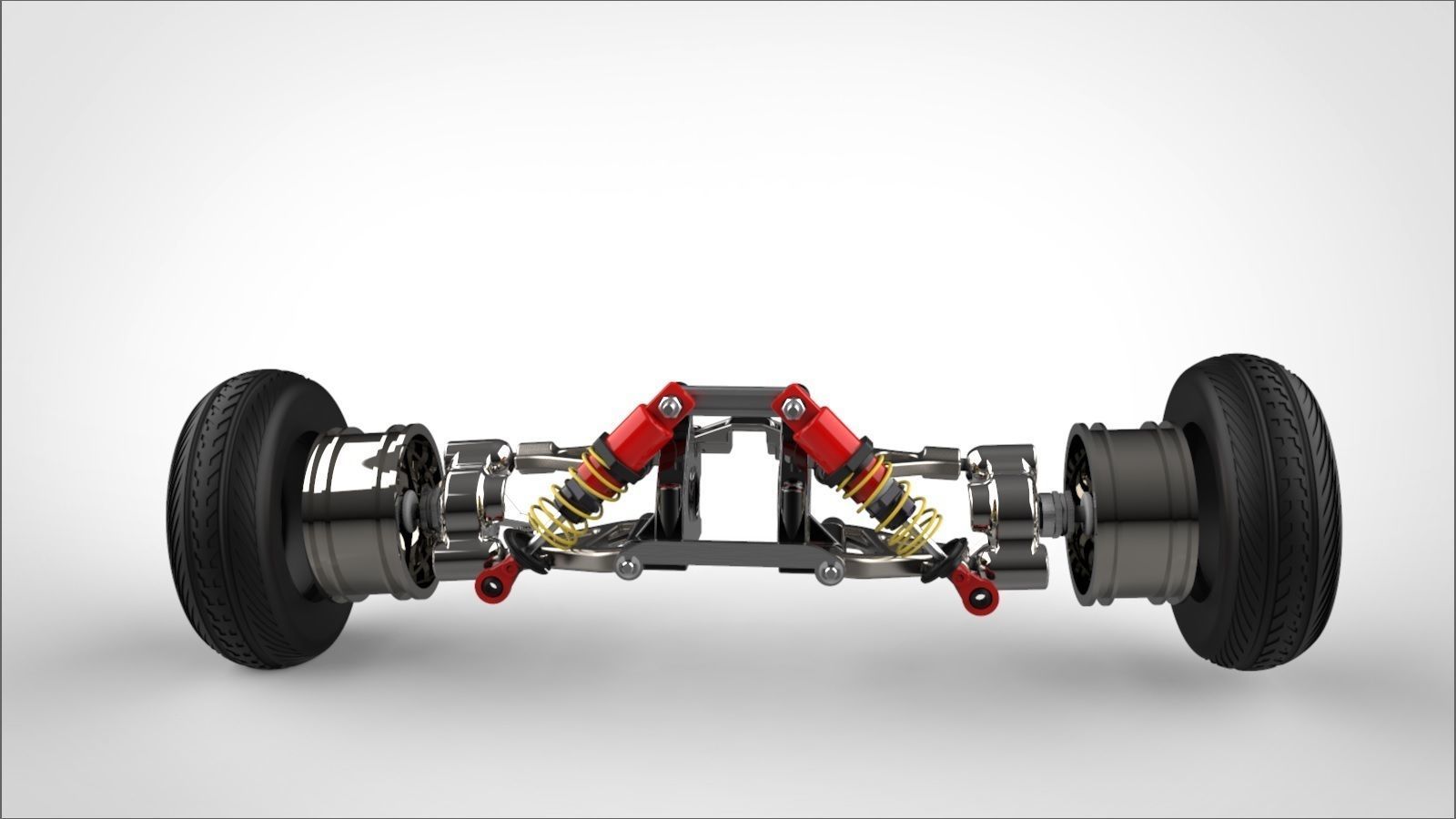 Wishbone Suspension 3D print model_3