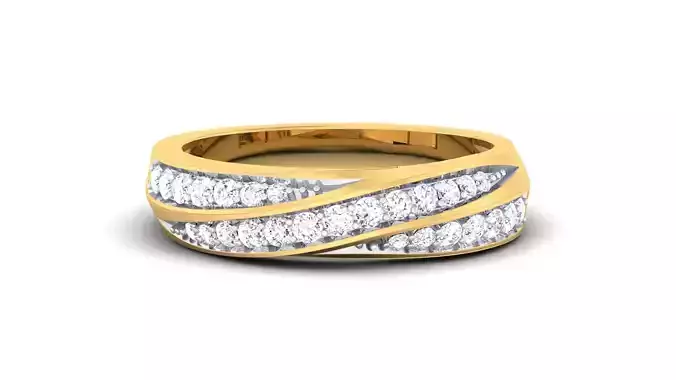 Women Solitaire Band Ring