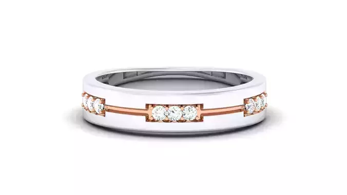 Women Solitaire Band Ring