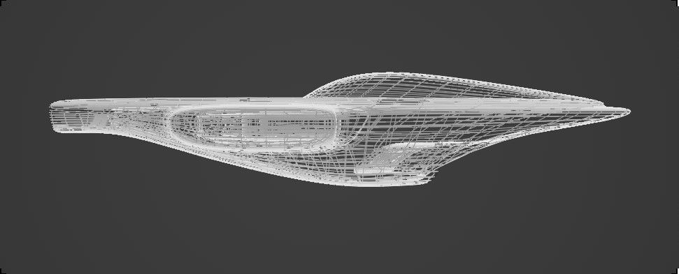 Space Racer Spaceship Low-poly 3D model_14