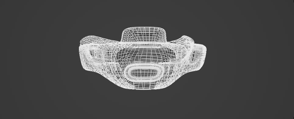 Space Racer Spaceship Low-poly 3D model_15