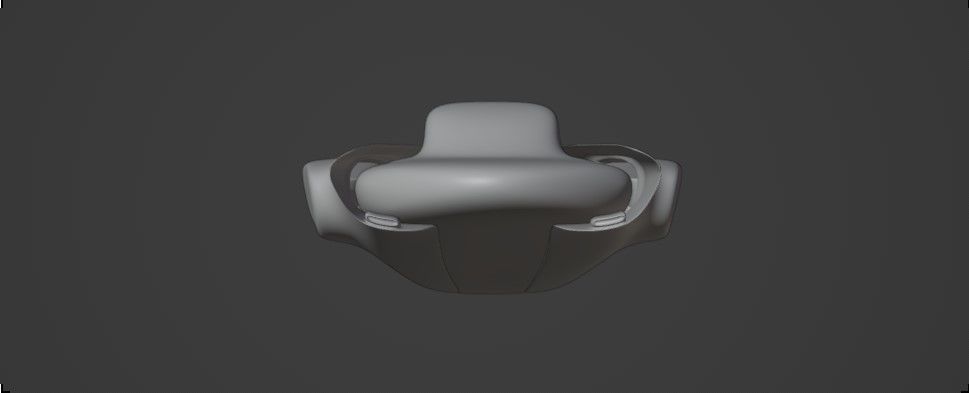 Space Racer Spaceship Low-poly 3D model_8