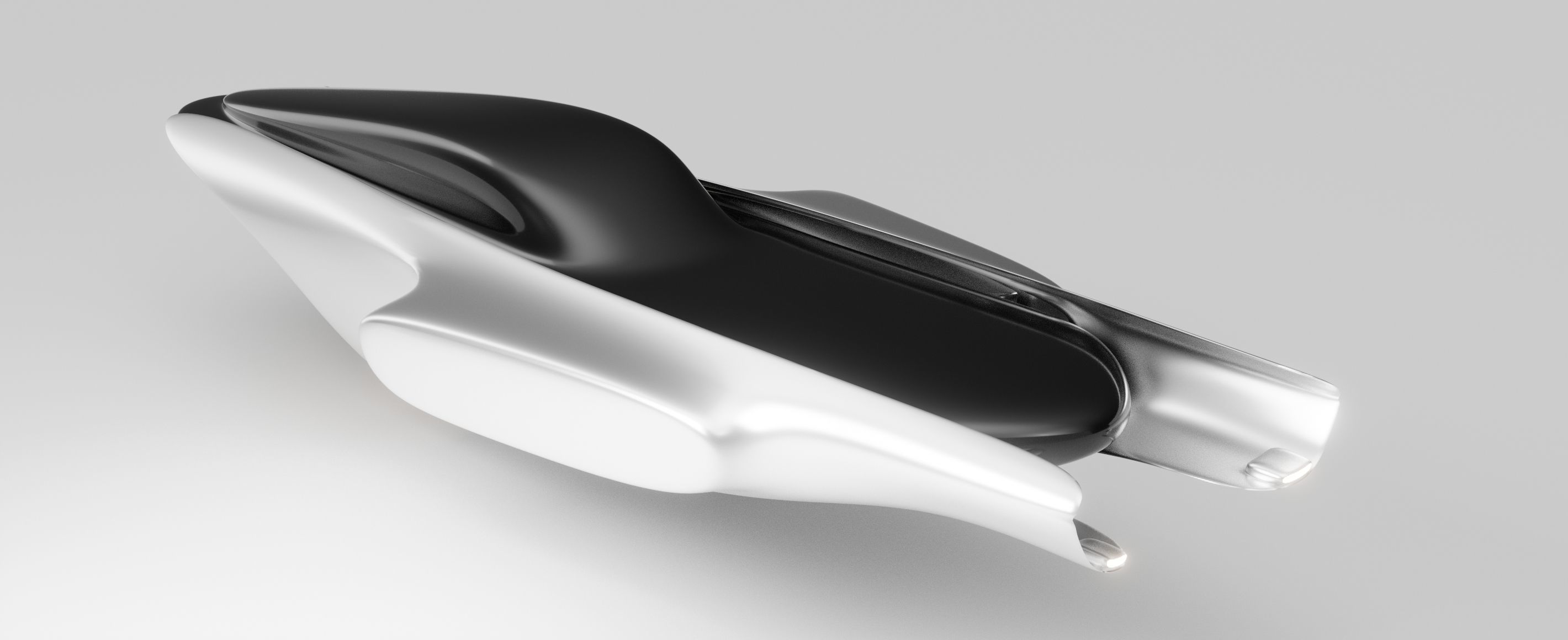 Space Racer Spaceship Low-poly 3D model_4