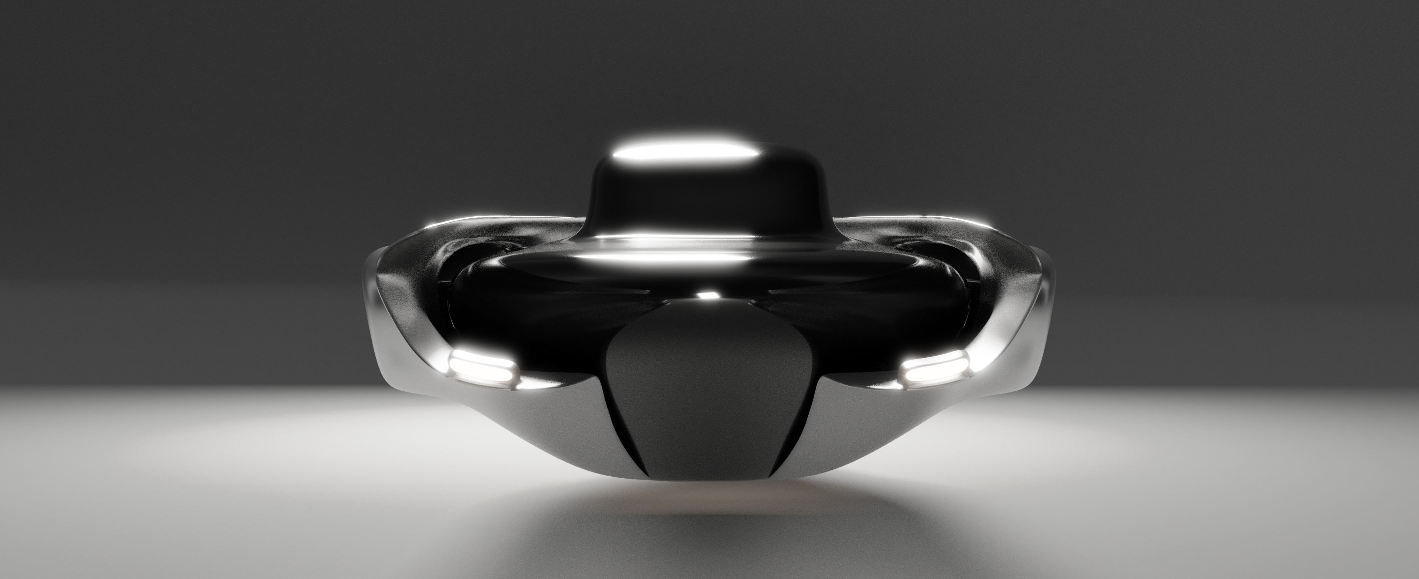 Space Racer Spaceship Low-poly 3D model_6