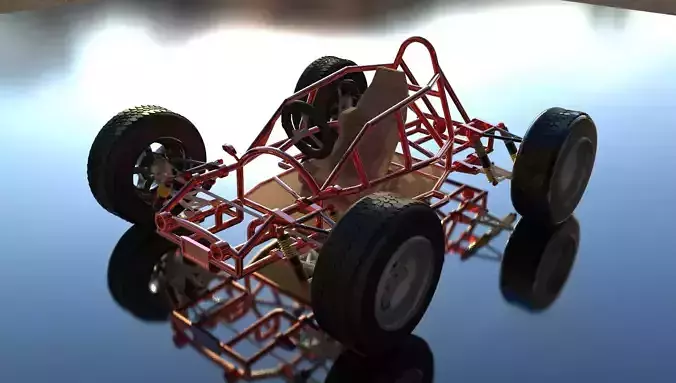 Go kart 3D print model