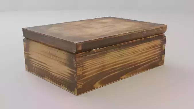 Old Wooden Box Low-poly