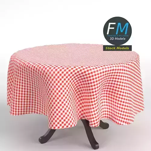Table with tablecloth 3