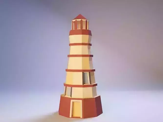Low poly lighthouse