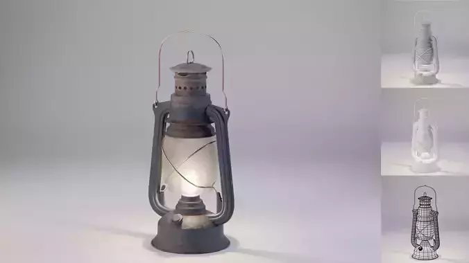 Old Pressure Kerosene Lamp