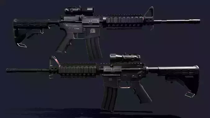 M4A1 Assault Rifle 3D model