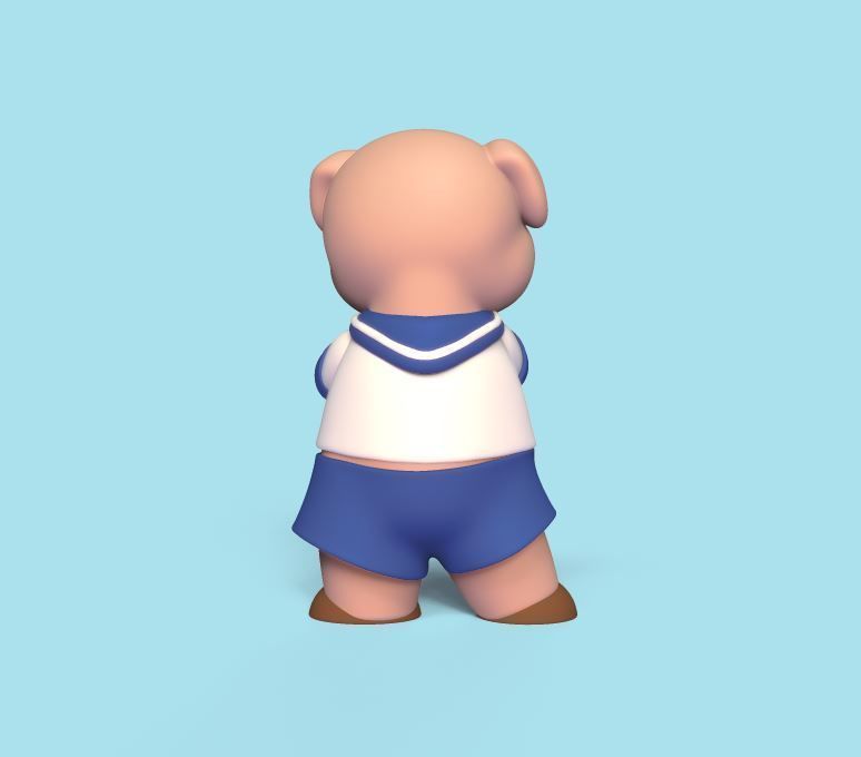 Sailor Pig 3D print model_3