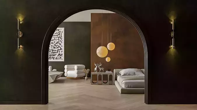 Green Master Bedroom Design