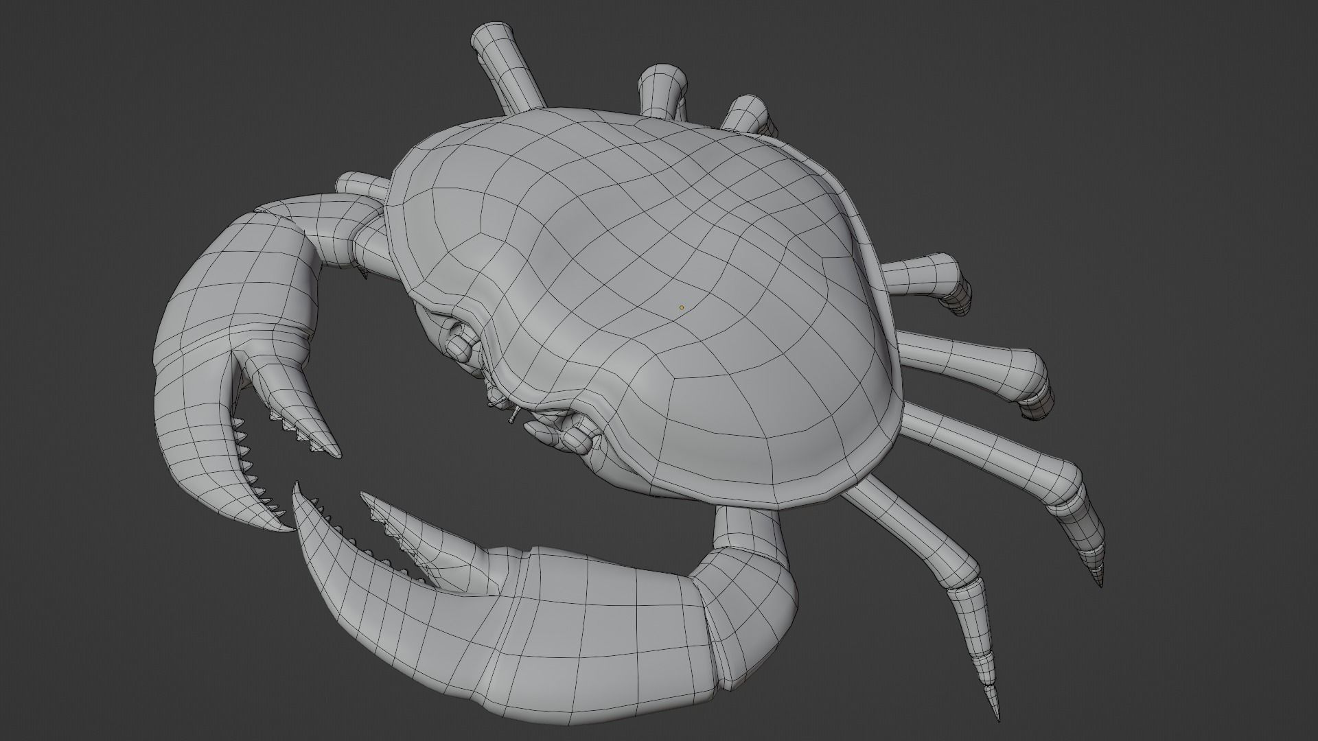 Crab animated walkcycle Low-poly 3D model_5