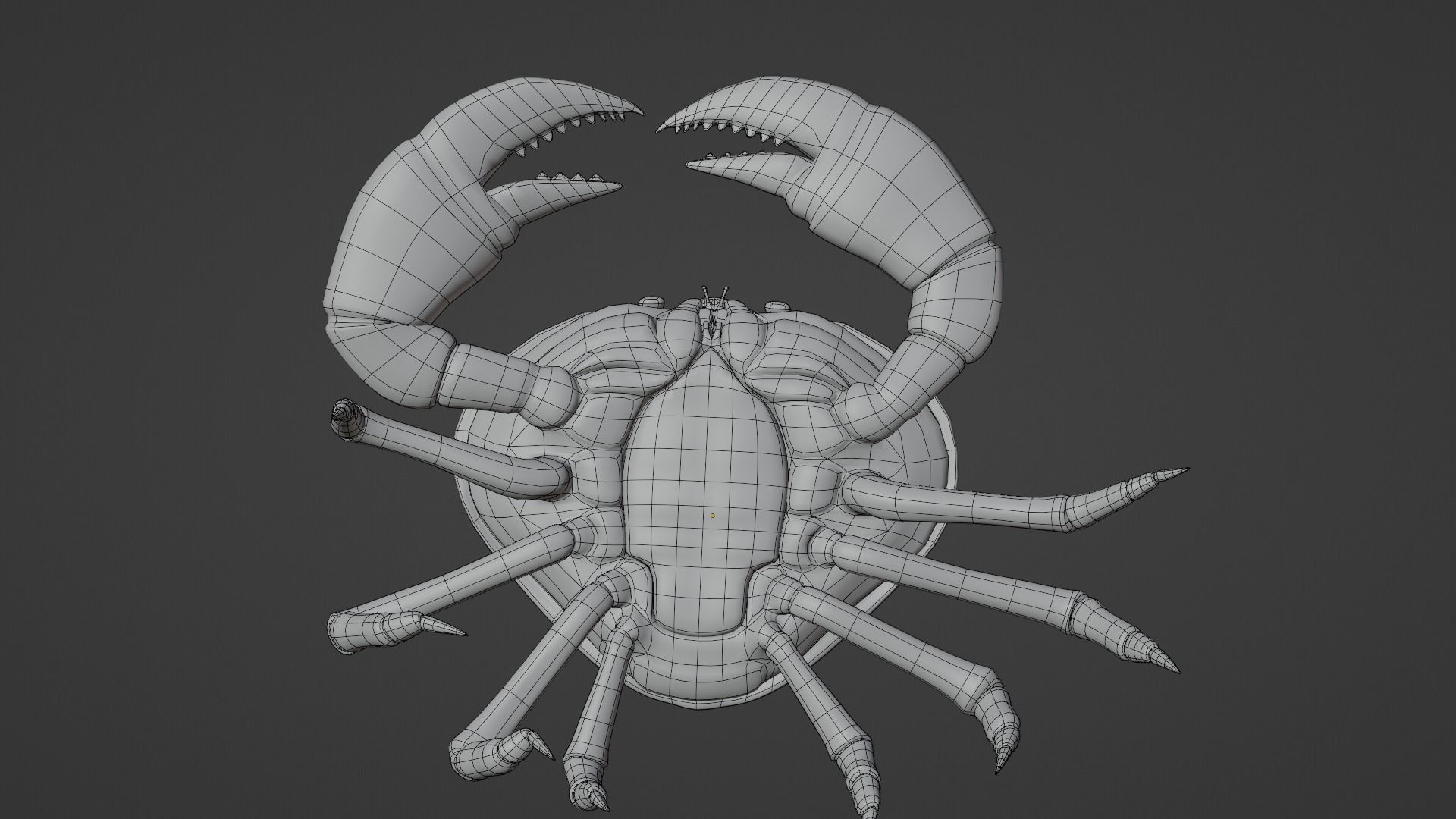 Crab animated walkcycle Low-poly 3D model_6