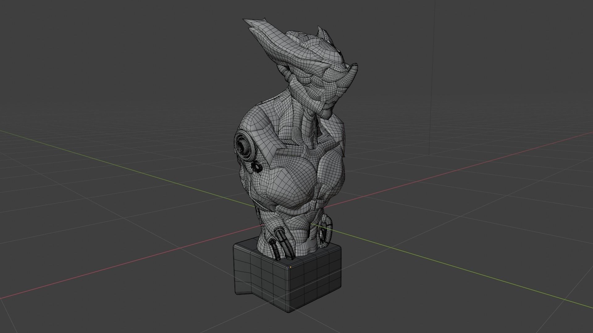 Robot elephant wip  3D model_4