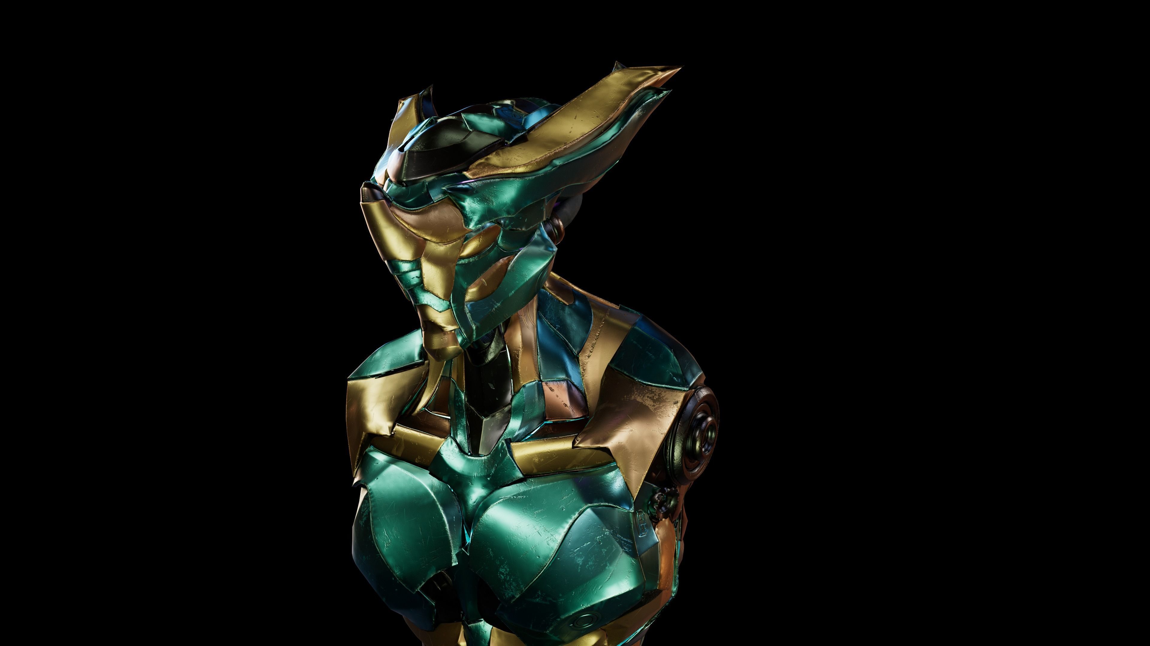 Robot elephant wip  3D model_6