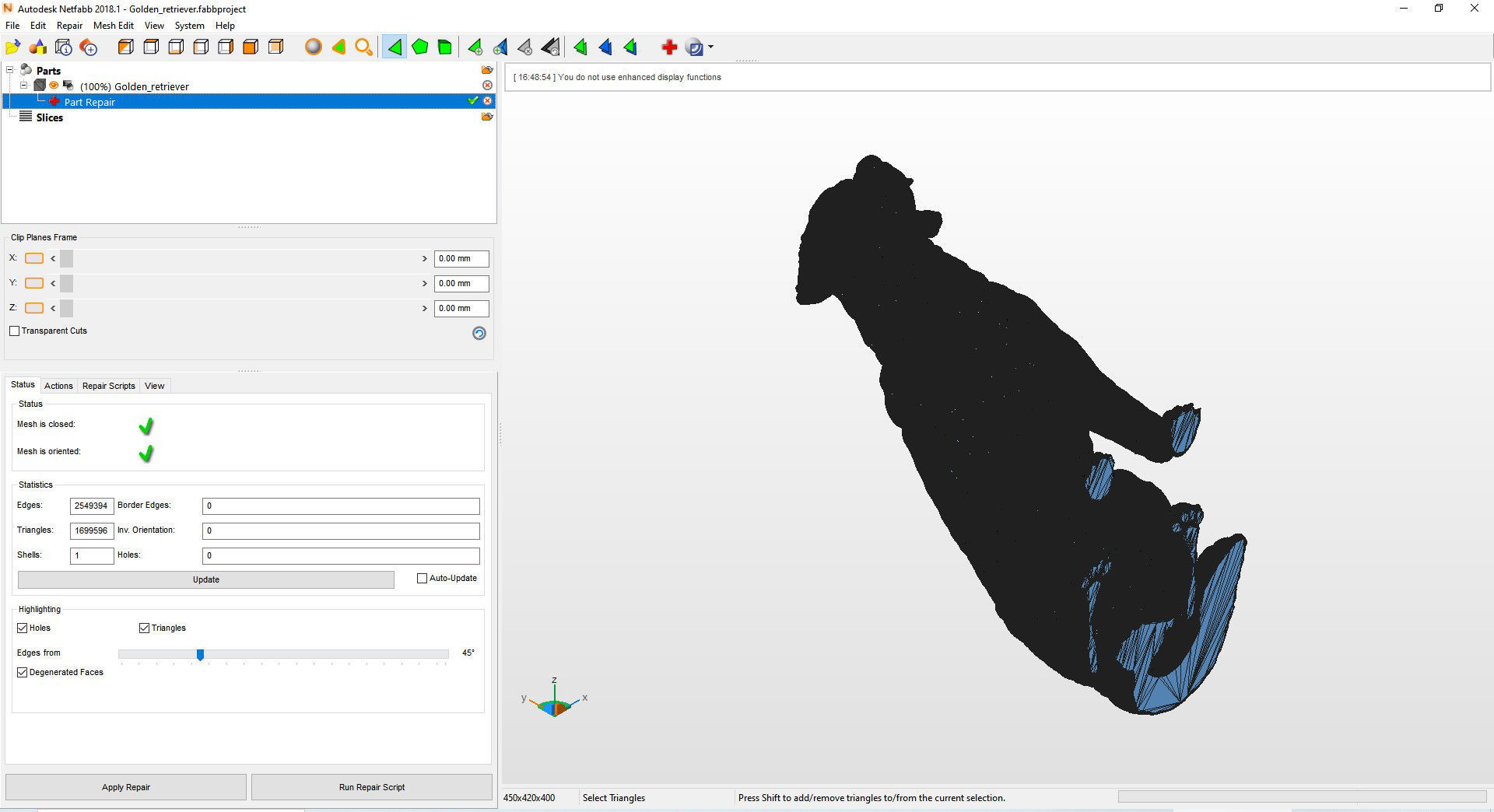 Golden retriever 3D print model_12