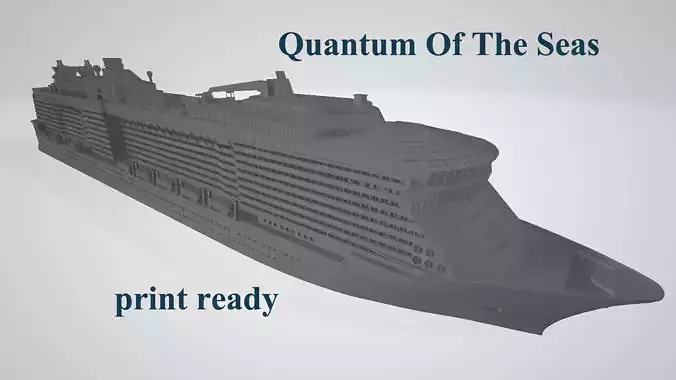 Quantum Of The Seas cruise ship 3D print model