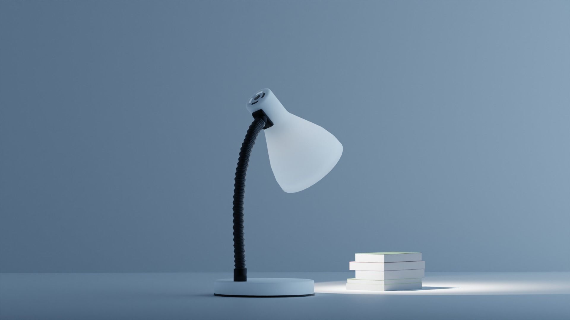 Modern lamp Low-poly 3D model_1
