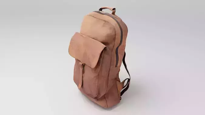 Leather urban backpack bag 