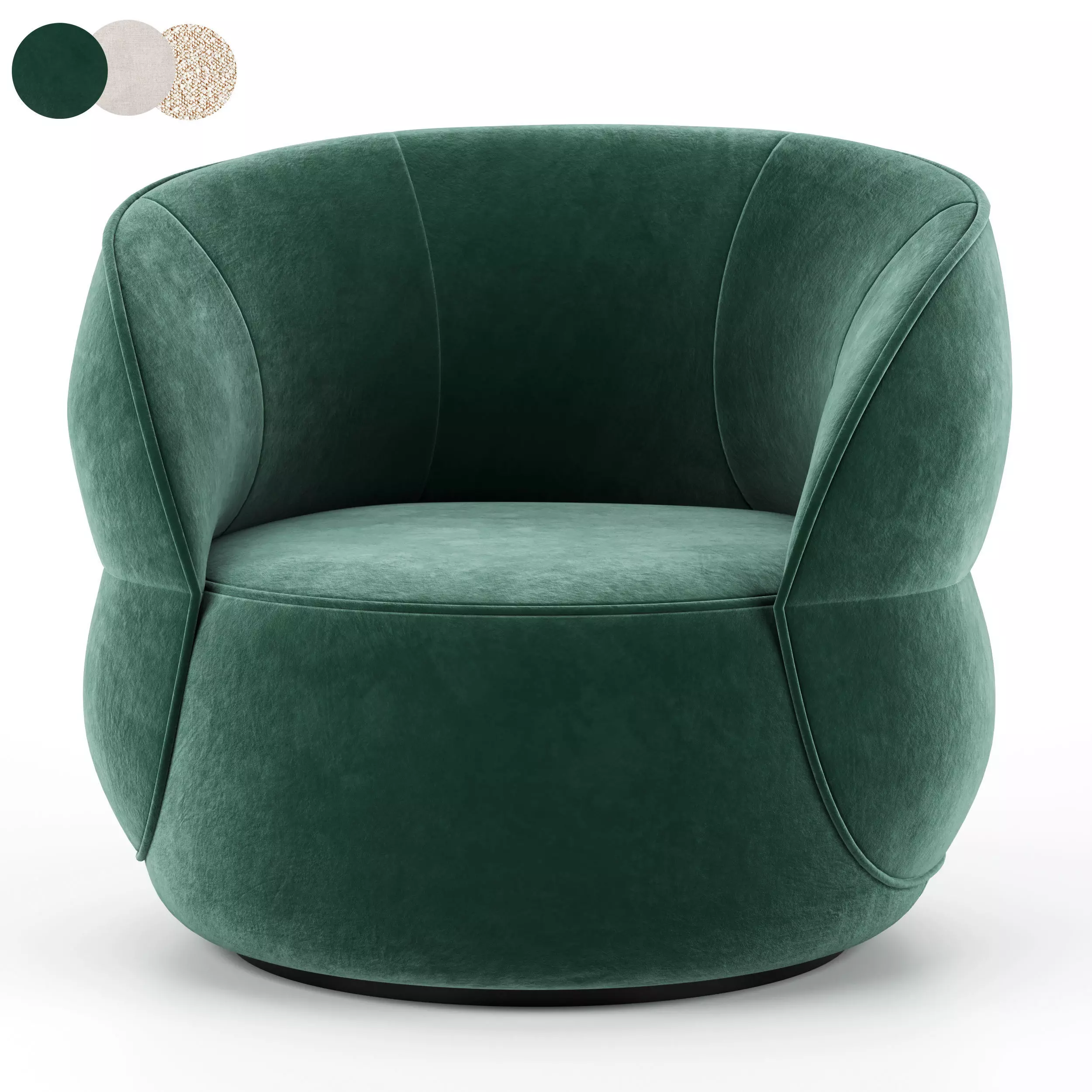 Clip armchair by Didtre Italia Low-poly 3D model
