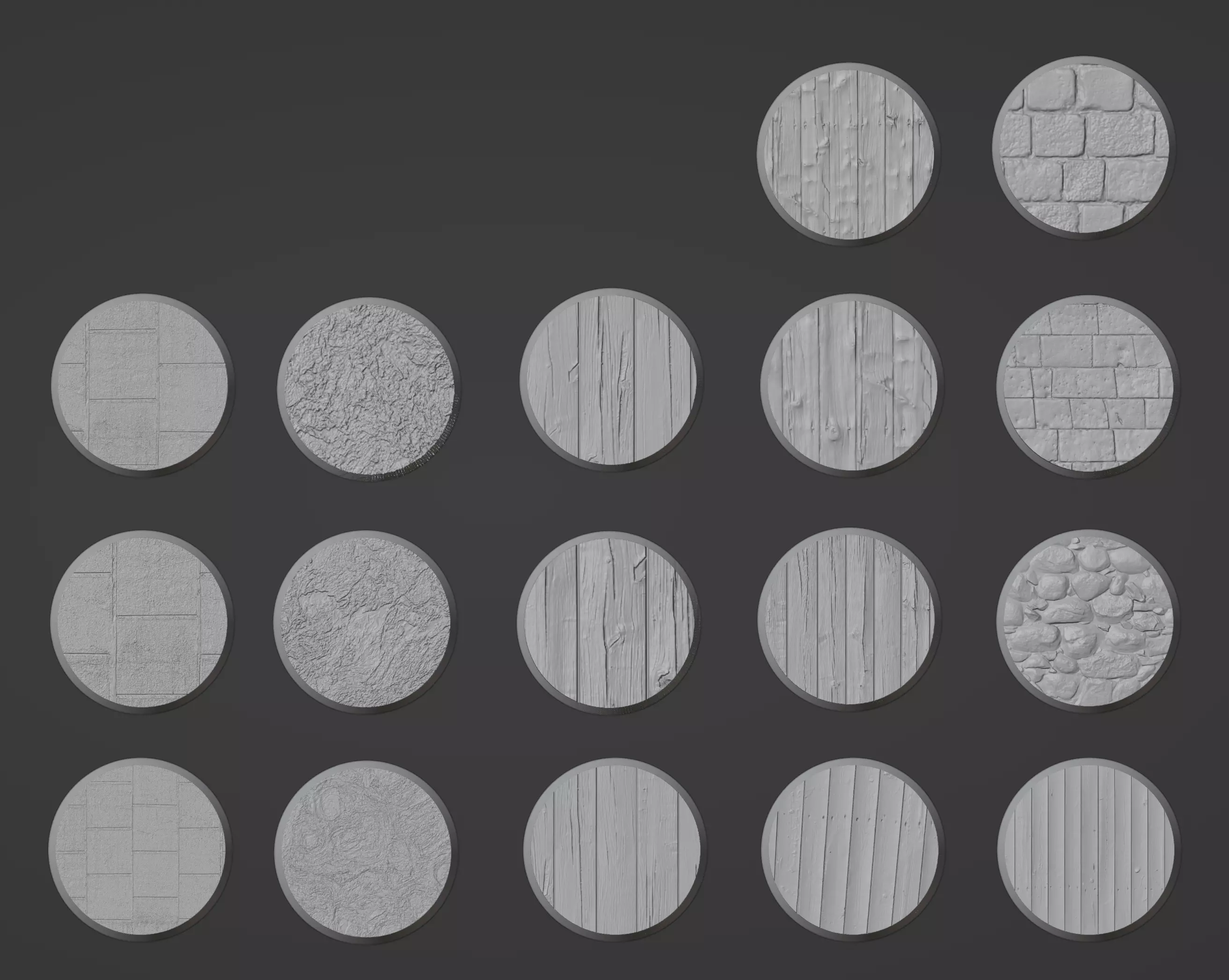 Warhammer bases high detail  3D print model_0