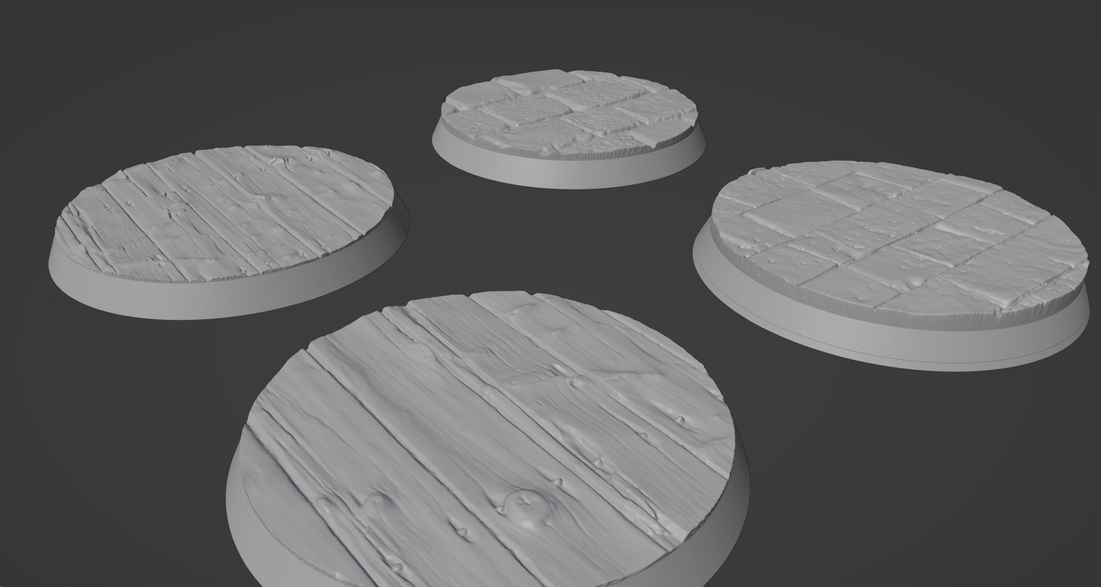 Warhammer bases high detail  3D print model_1