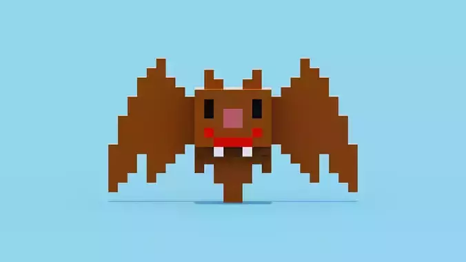 Vampire Bat Low-poly 3D model